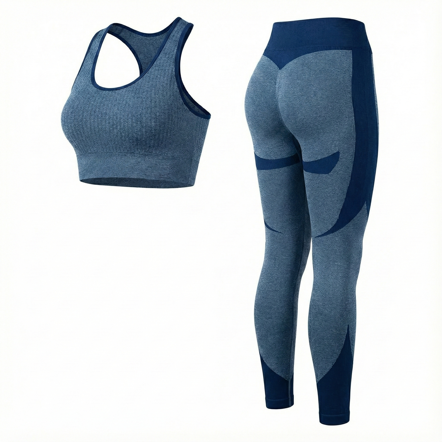Conjunto deportivo que moldea tu figura con diseño cruzado y firmeza visual