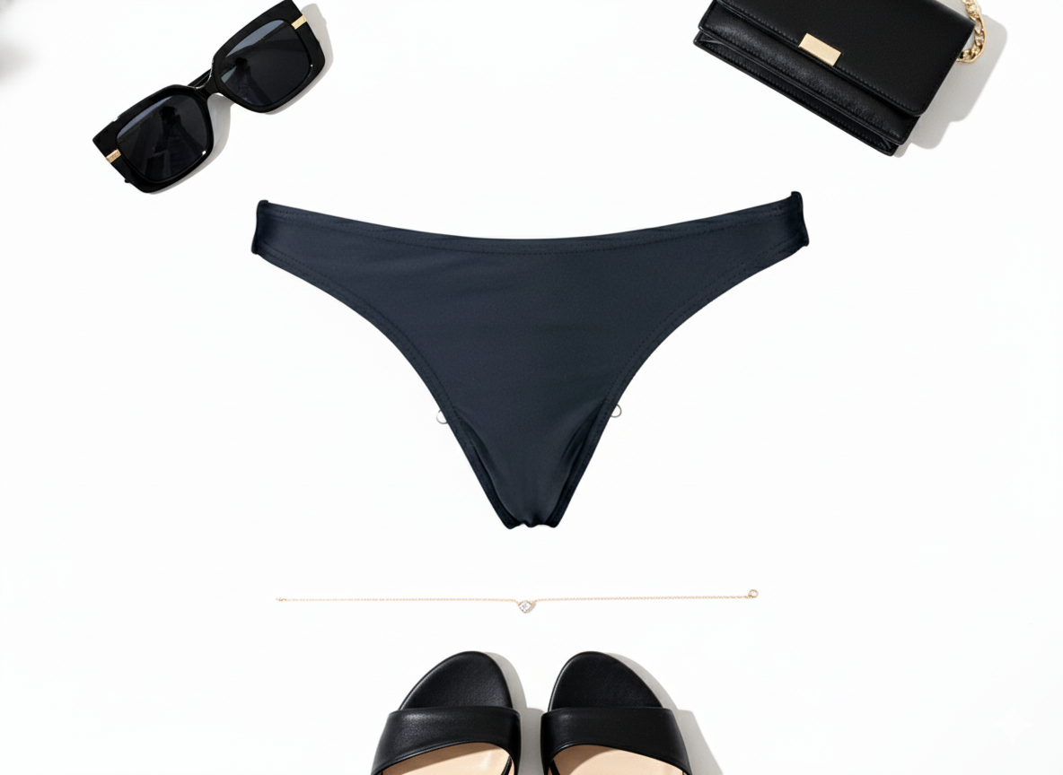 Tanga lisa tipo panty que realza tu figura con sensualidad sutil