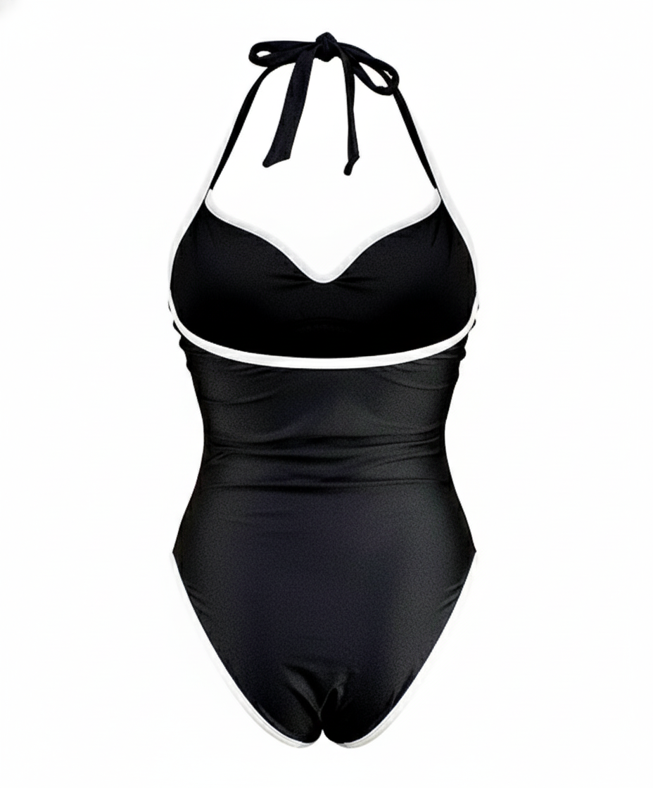 Monobikini con escote corazón que estiliza tu silueta con elegancia atemporal