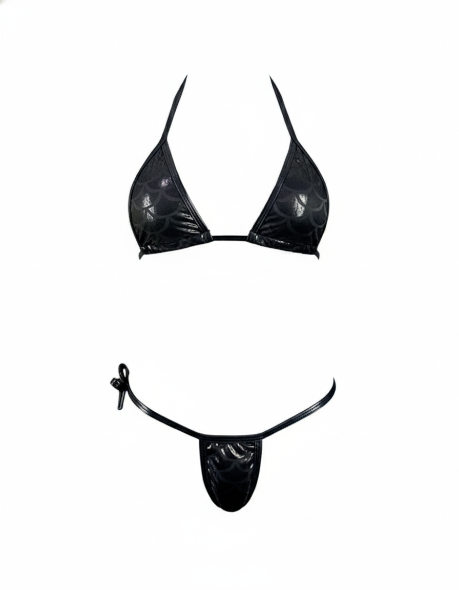Bikini con brillo escamoso que enciende tu lado más atrevido