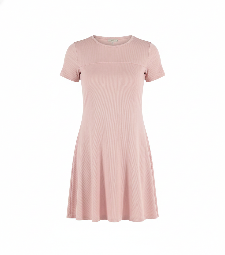 Vestido corto con corte imperio que suaviza tu silueta con encanto casual