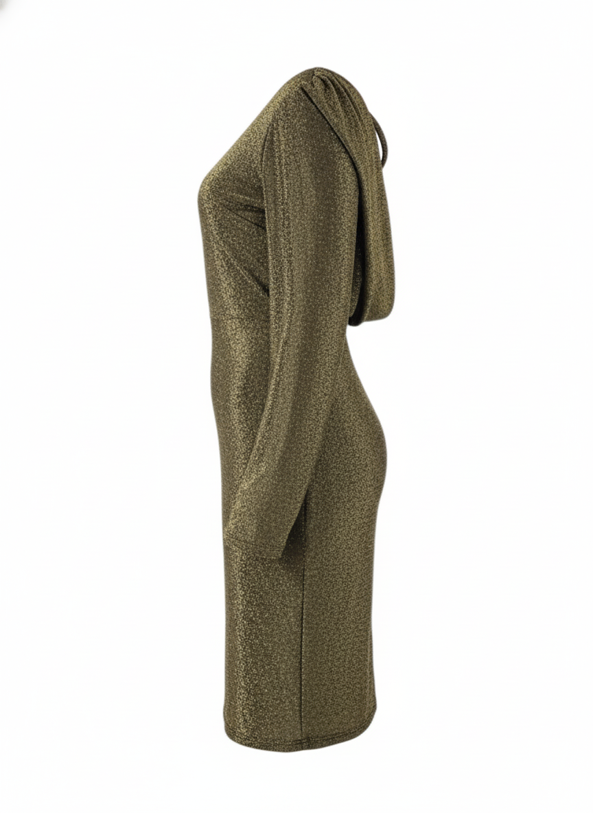 Vestido a la rodilla con escote en espalda que realza tu silueta con elegancia sutil