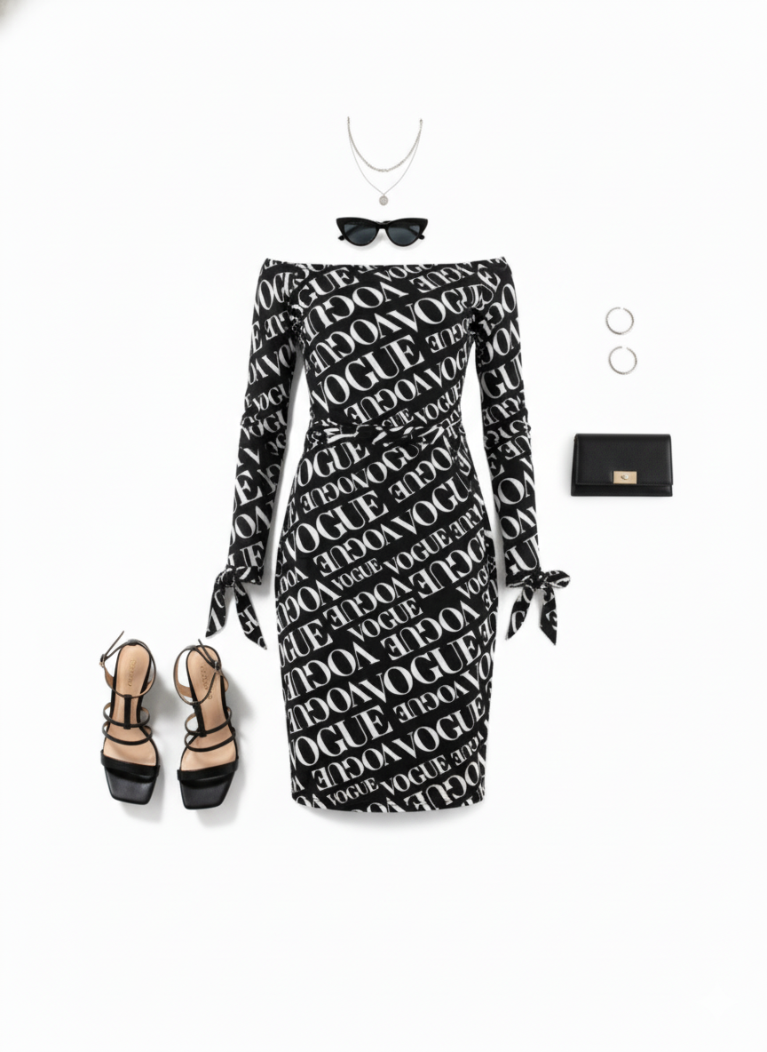 Vestido largo tipo lápiz con caída que realza tu silueta