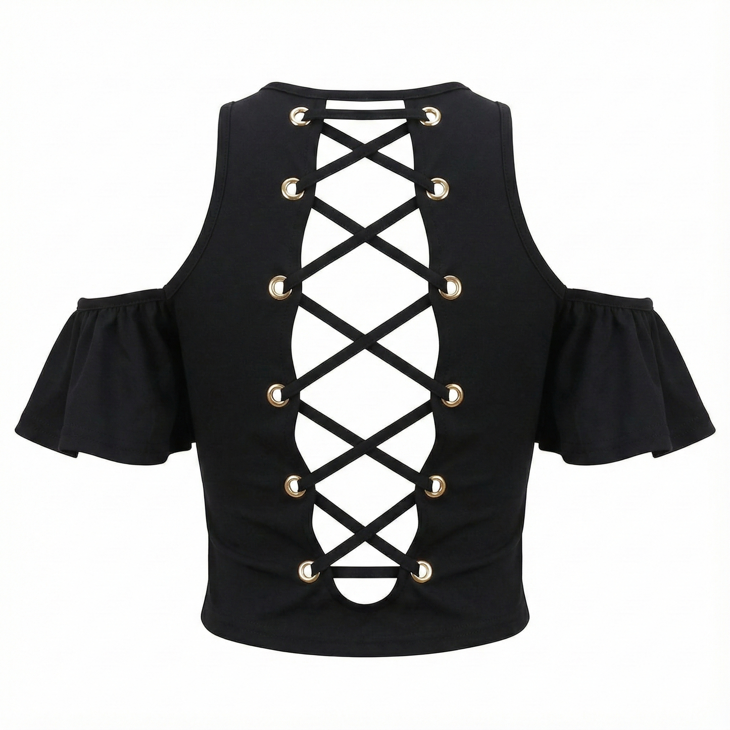 Blusa corta con hombros descubiertos que resalta tu personalidad