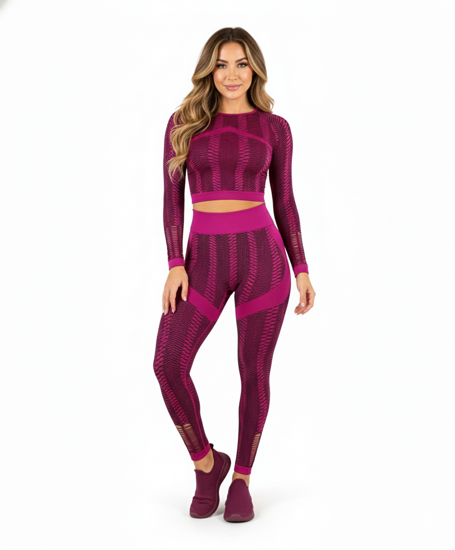 Conjunto deportivo largo con diseño que moldea y potencia tu figura