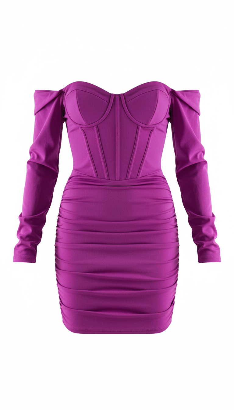 Vestido tipo corset con escote corazón que acentúa tu figura con sensualidad