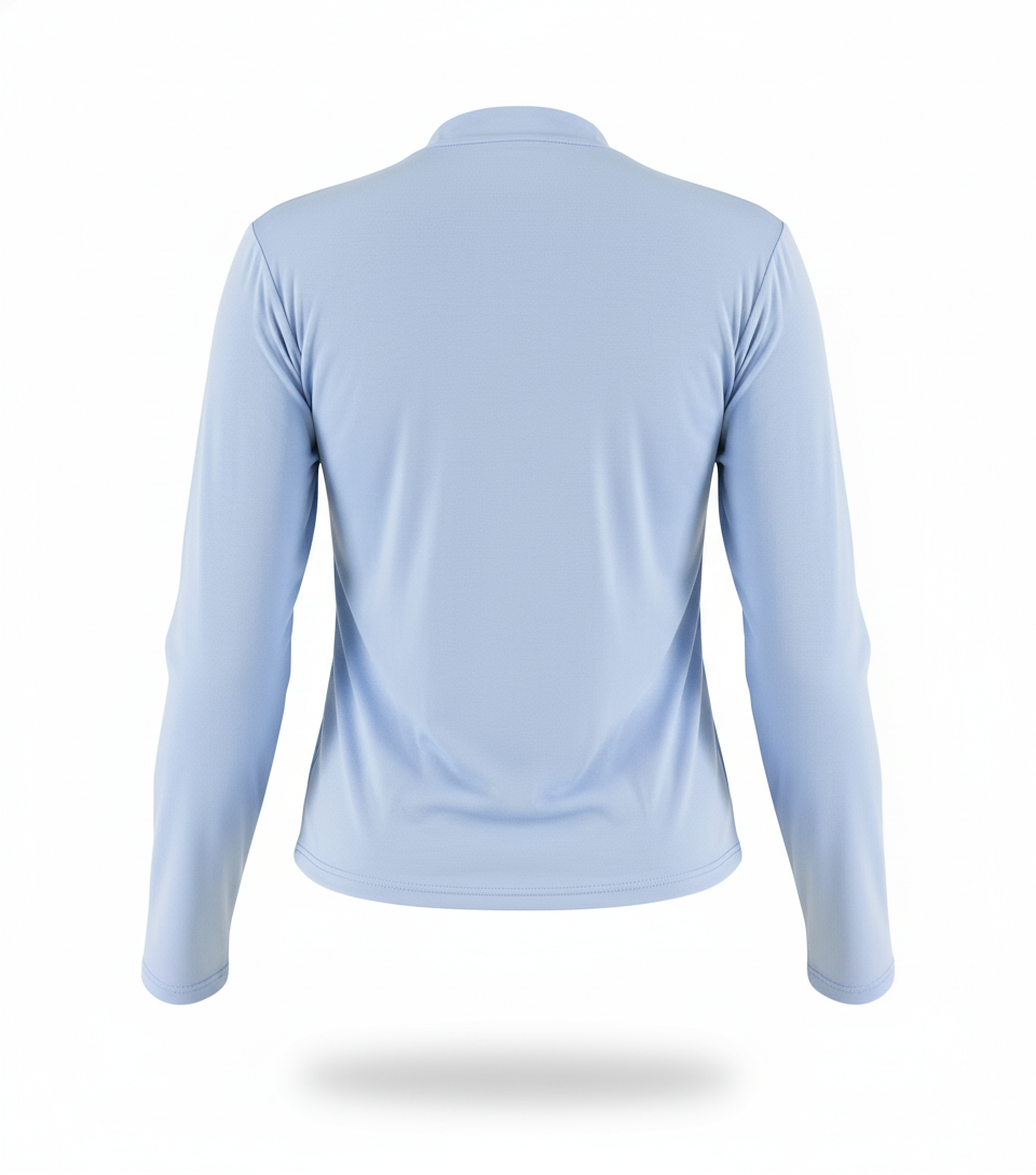 Pantyblusa manga larga con diseño liso que estiliza tu figura con discreción refinada