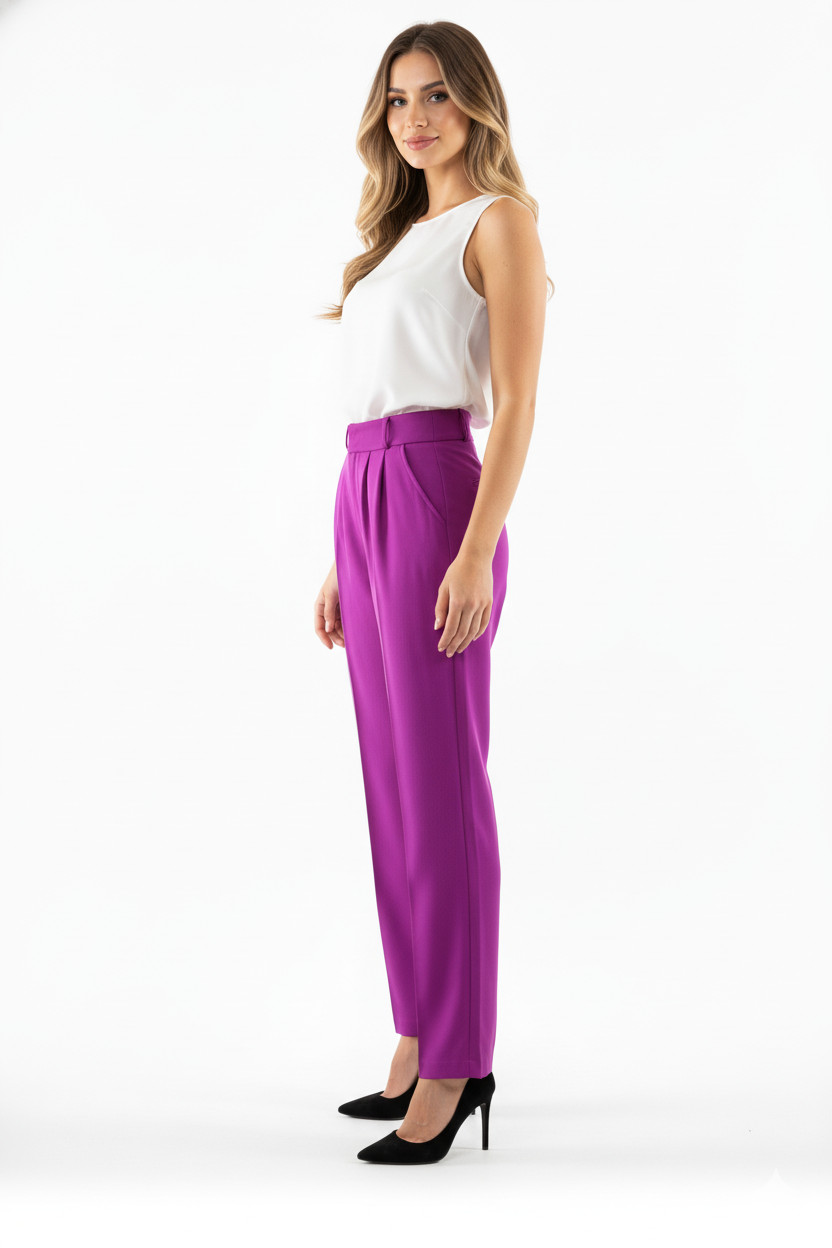 Pantalón recto con caída elegante que estiliza tu silueta