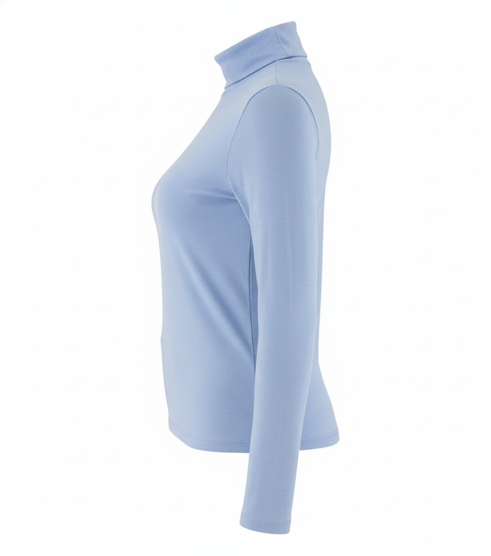 Pantyblusa manga larga con diseño liso que estiliza tu figura con discreción refinada