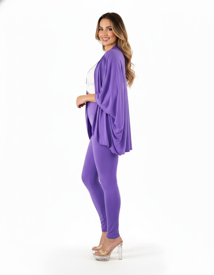 Conjunto casual con ensamble estilo alas que envuelve tu figura con fluidez