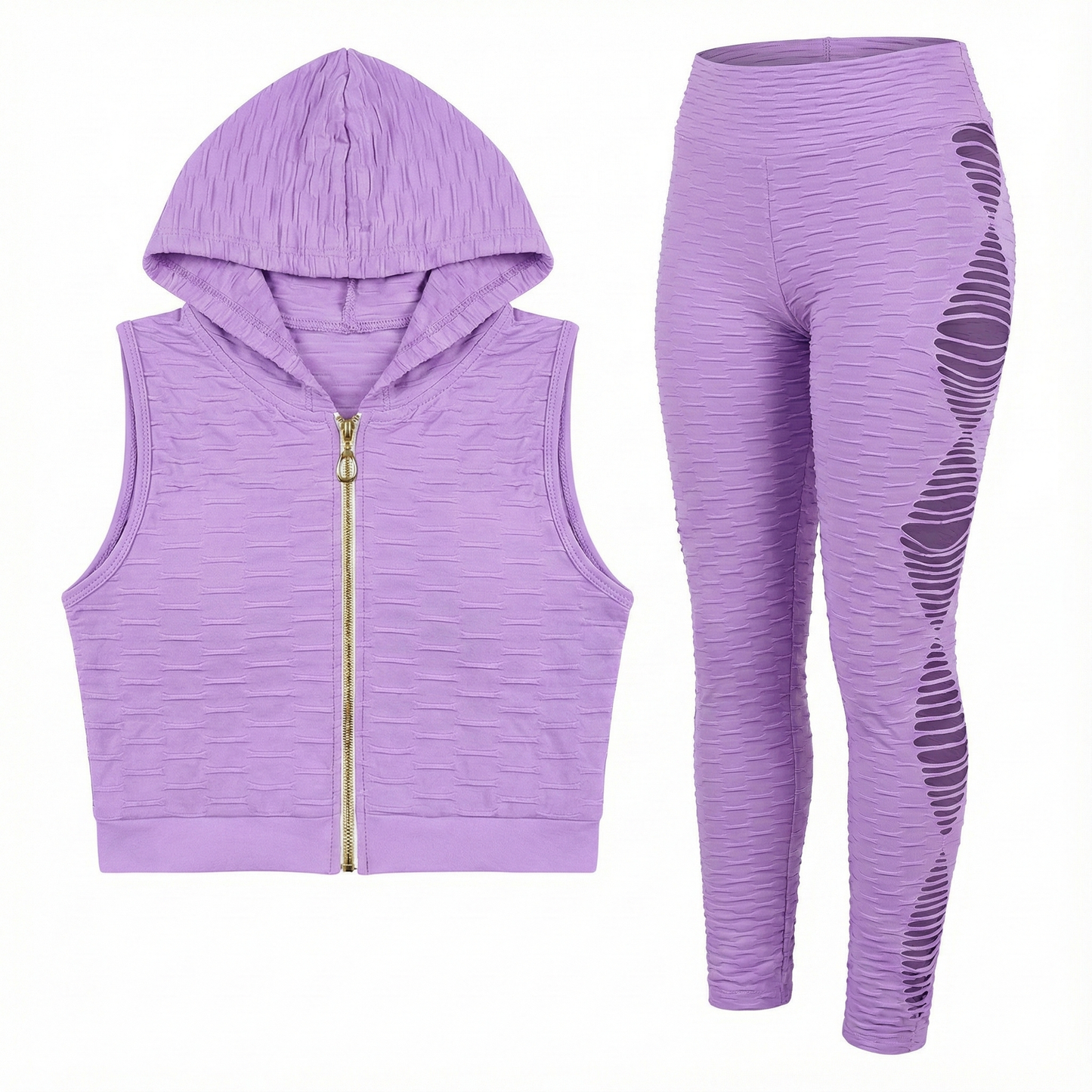 Conjunto deportivo con rombos laterales que estiliza tu figura al moverte