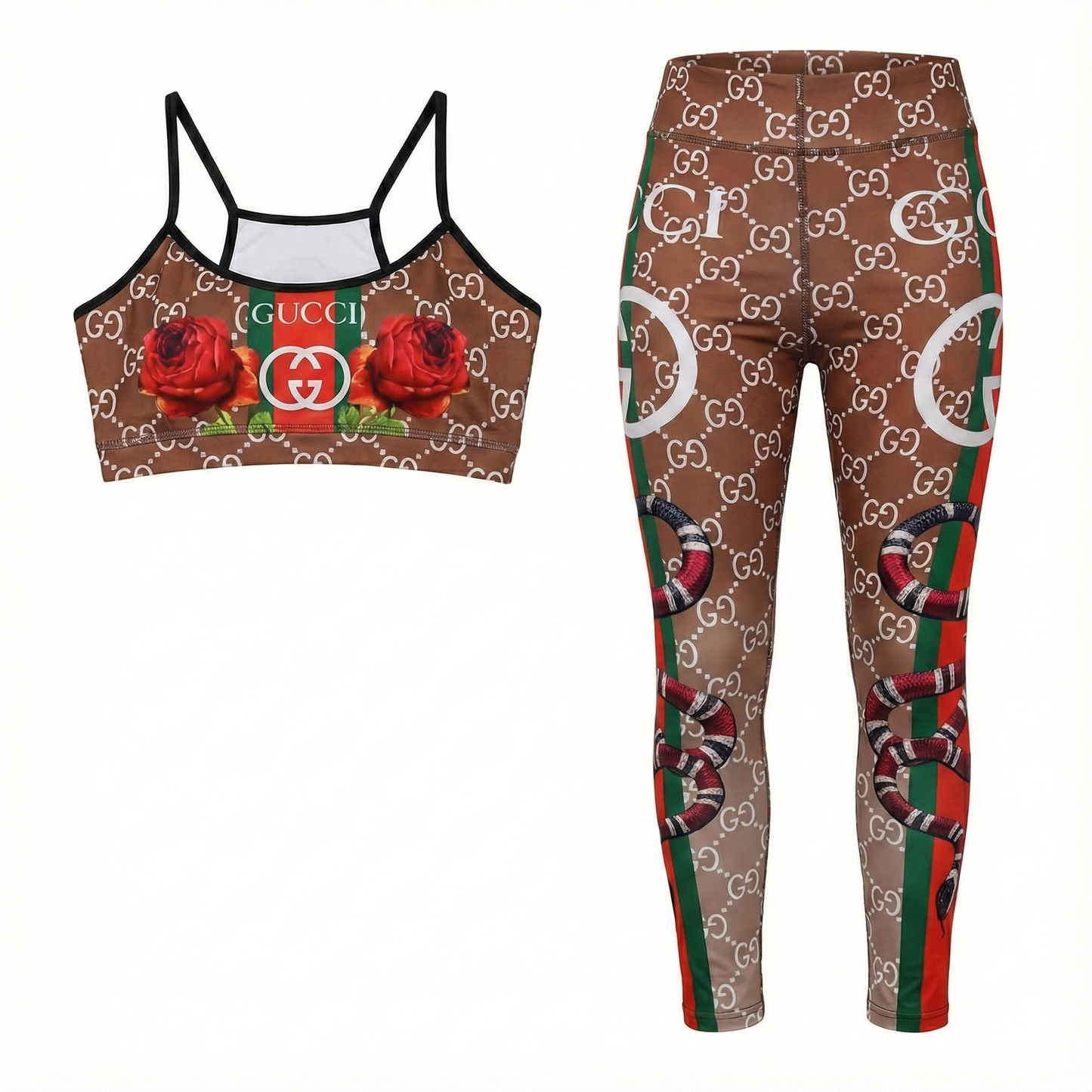 Conjunto deportivo con estampado que define tu figura con actitud