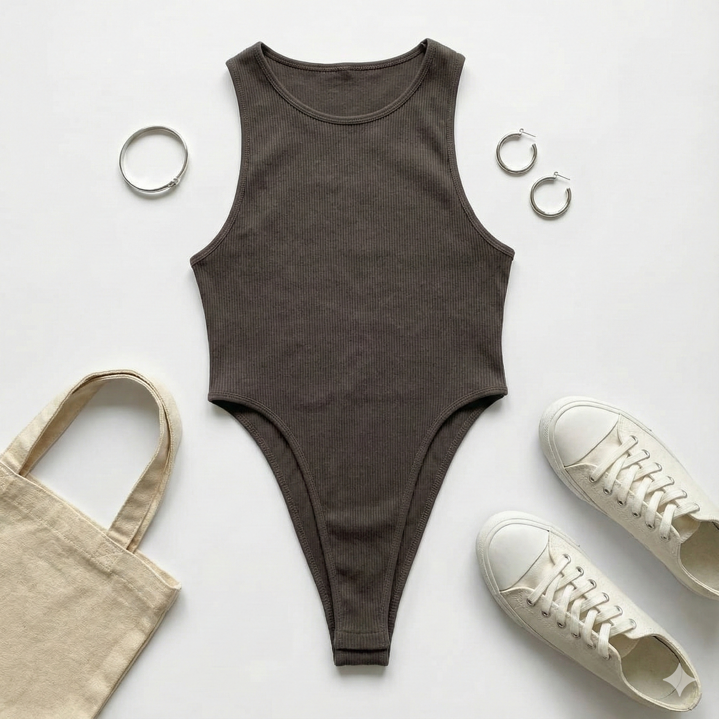 Pantiblusa canalé sin mangas que estiliza y realza tu silueta