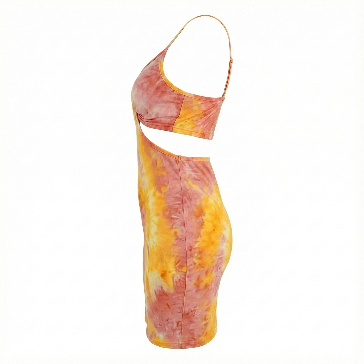 Minivestido de tirantes que realza tu figura con un toque vibrante y sensual