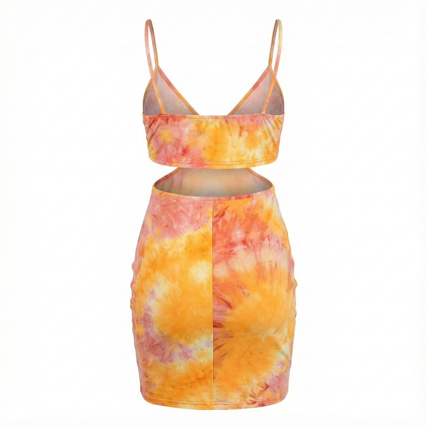 Minivestido de tirantes que realza tu figura con un toque vibrante y sensual