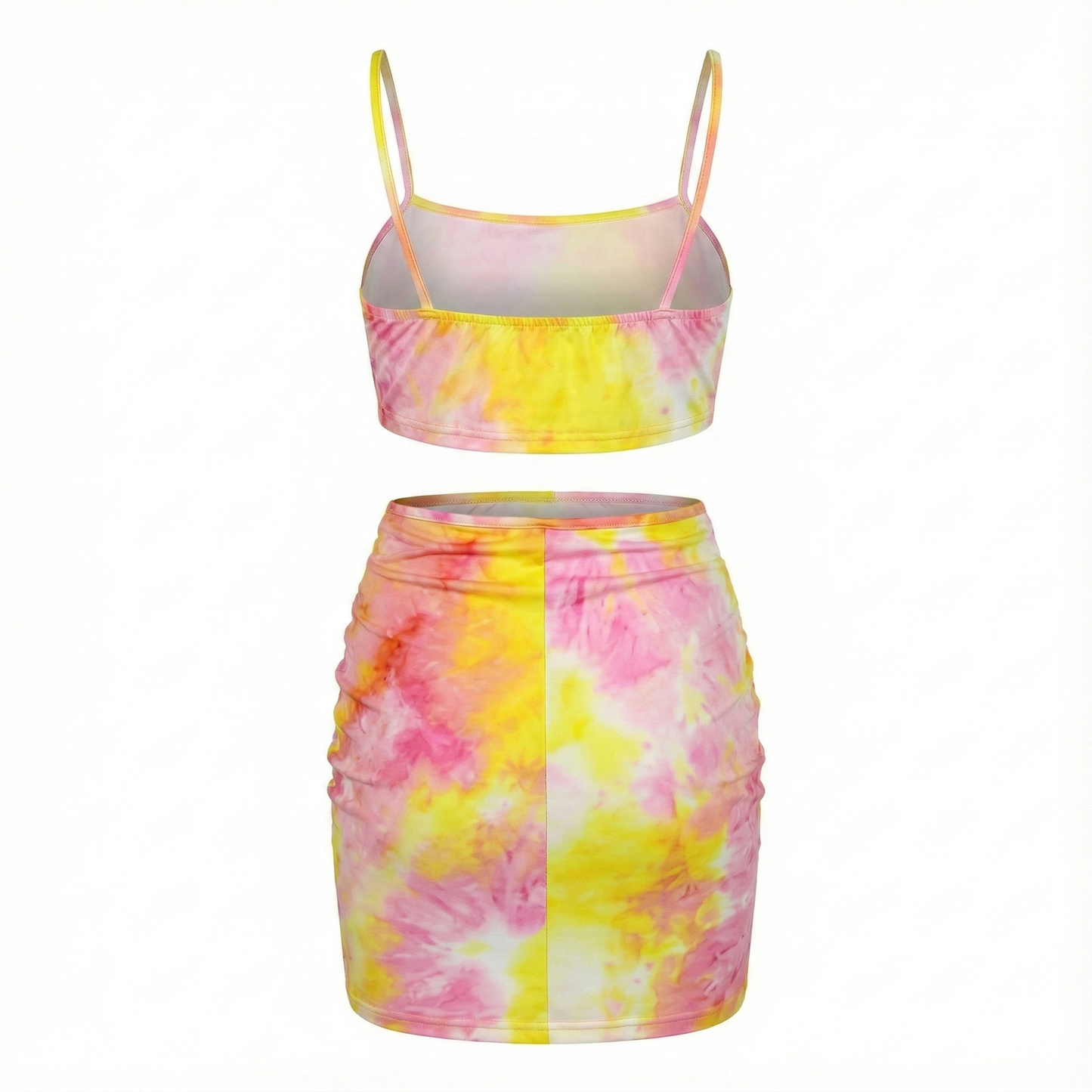 Minivestido de tirantes que realza tu figura con un toque vibrante y sensual