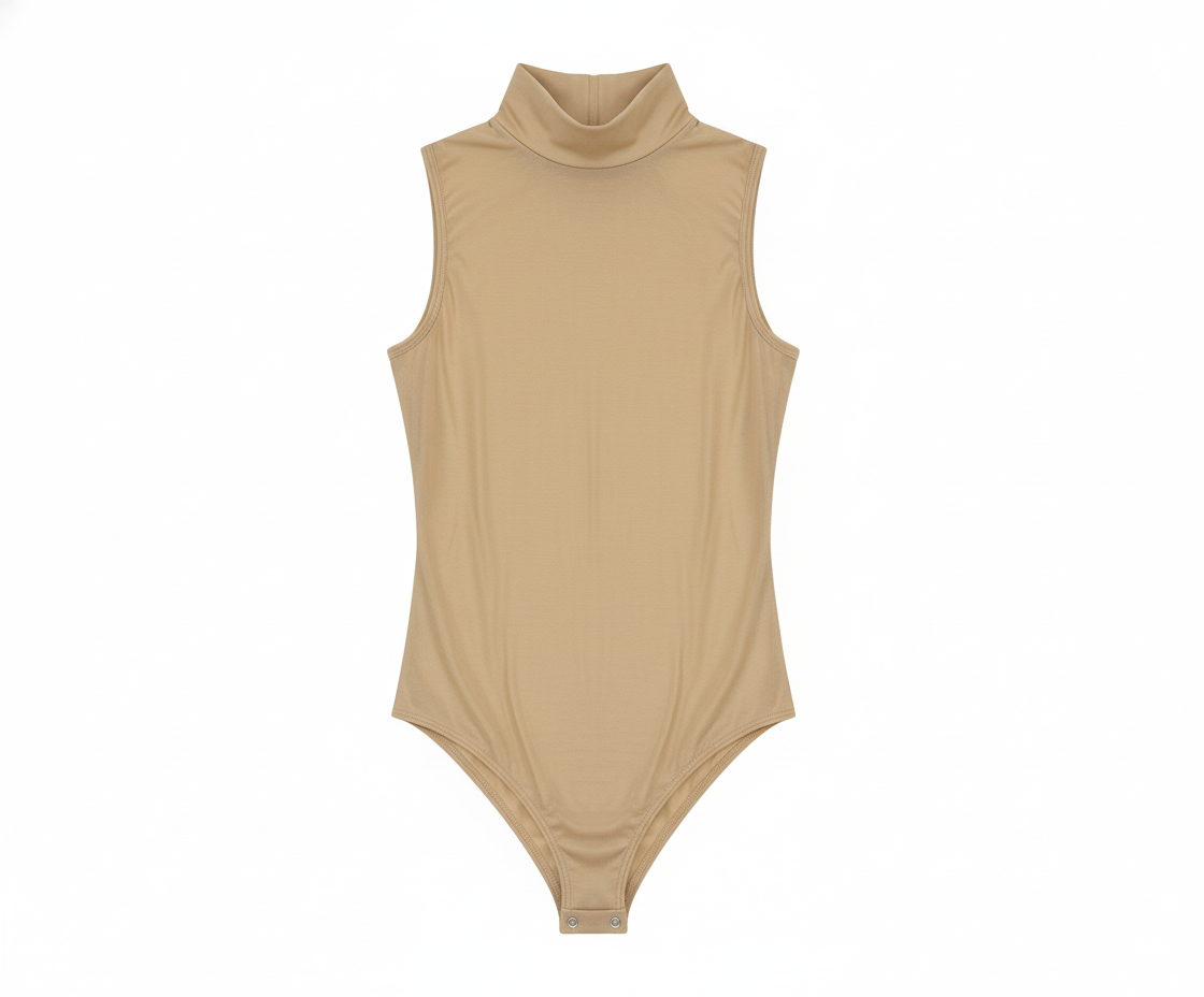 Pantyblusa sin mangas de caída limpia que resalta tu figura con elegancia natural