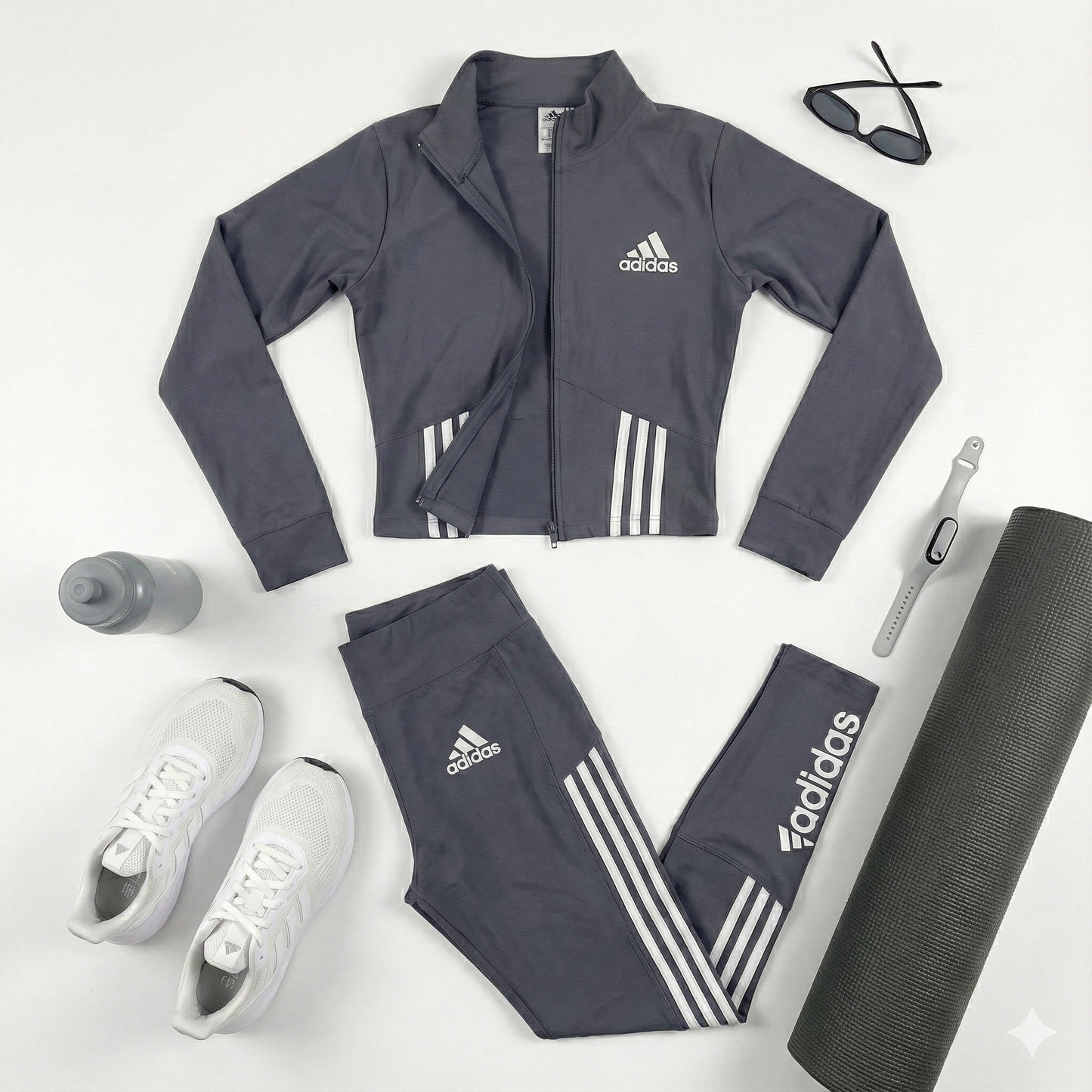 Conjunto deportivo rayado que moldea tu figura con energía y precisión