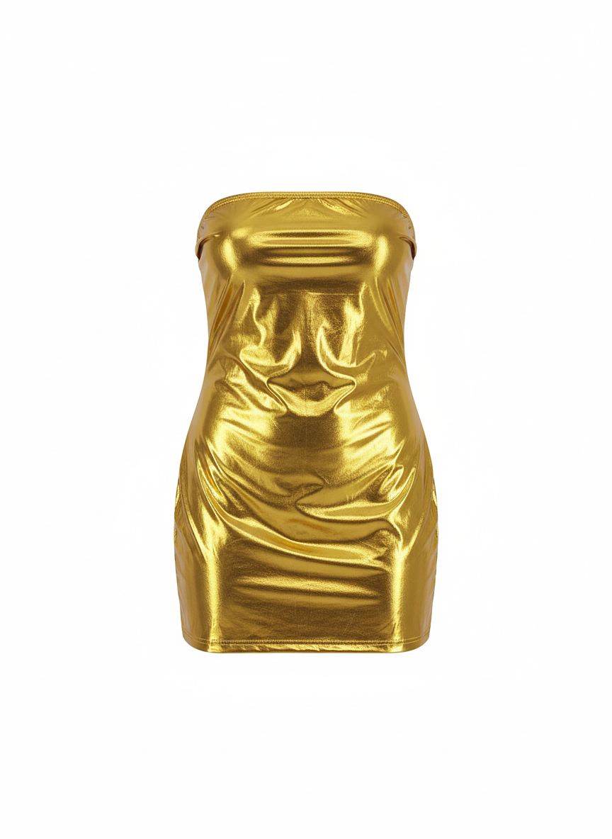 Minivestido de hombros descubiertos que acentúa tu silueta con sensualidad elegante