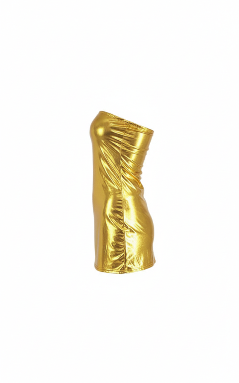 Minivestido de hombros descubiertos que acentúa tu silueta con sensualidad elegante