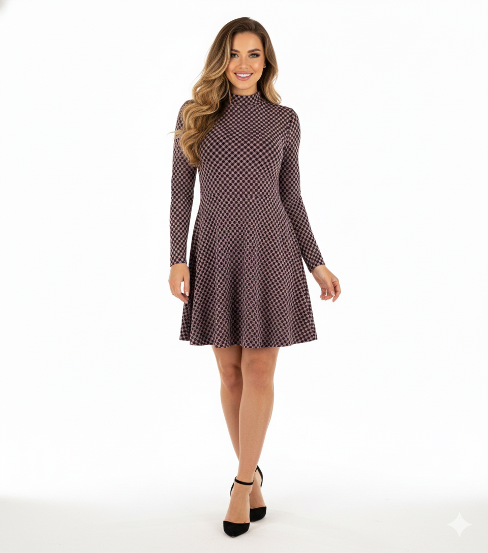 Vestido corte imperio con movimiento que alarga tu figura