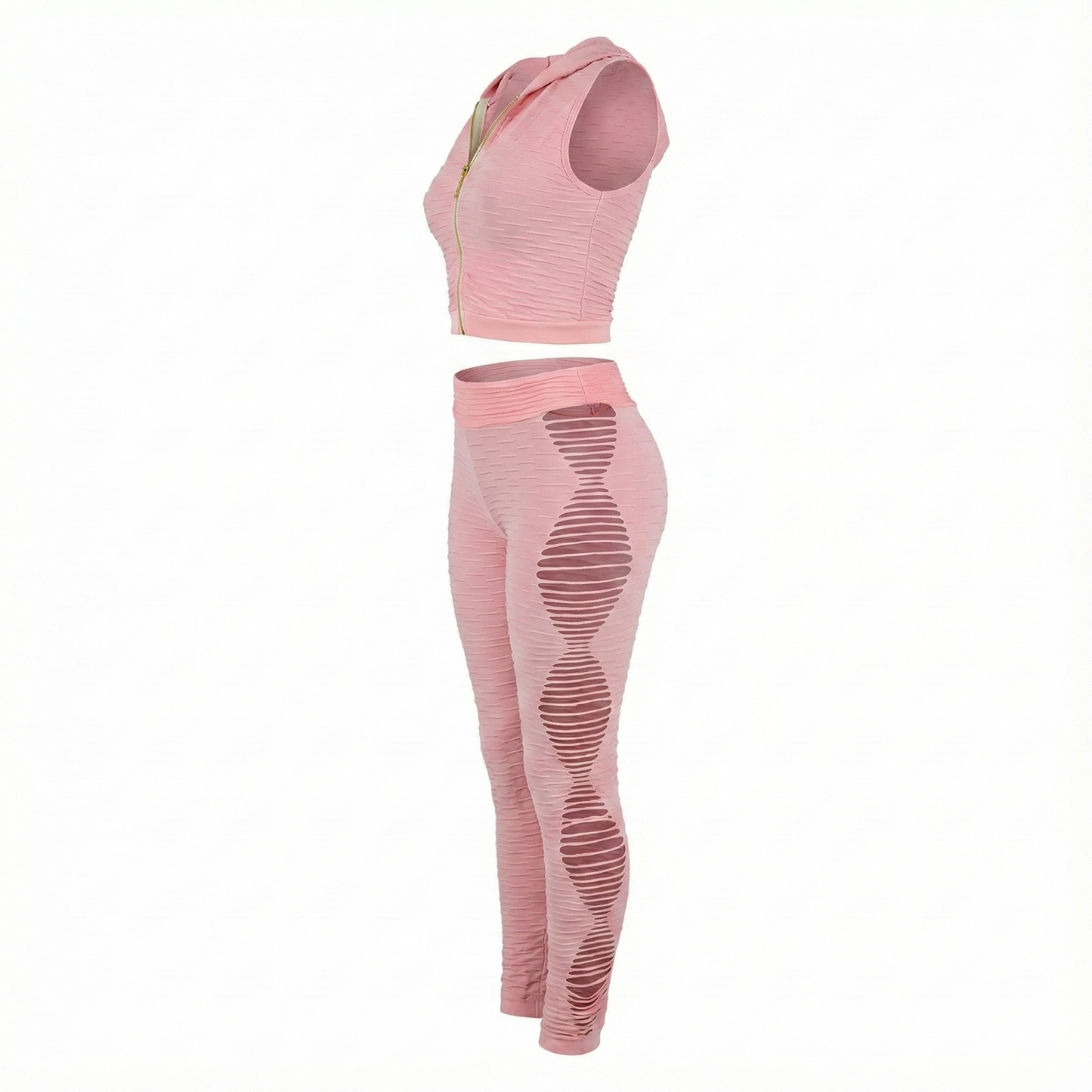 Conjunto deportivo con rombos laterales que estiliza tu figura al moverte