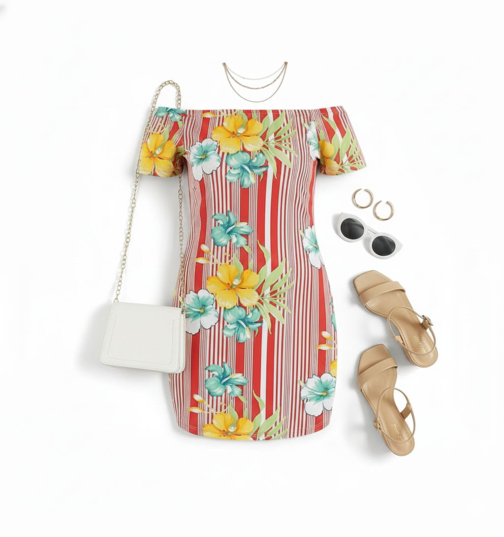 Minivestido con estampado floral que realza tu lado fresco