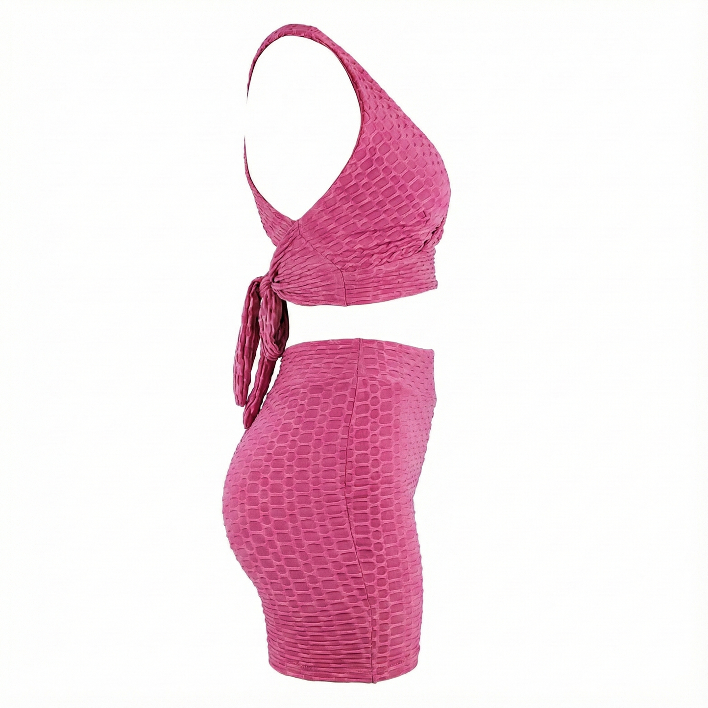 Conjunto deportivo cruzado que estiliza tu figura con escote en V