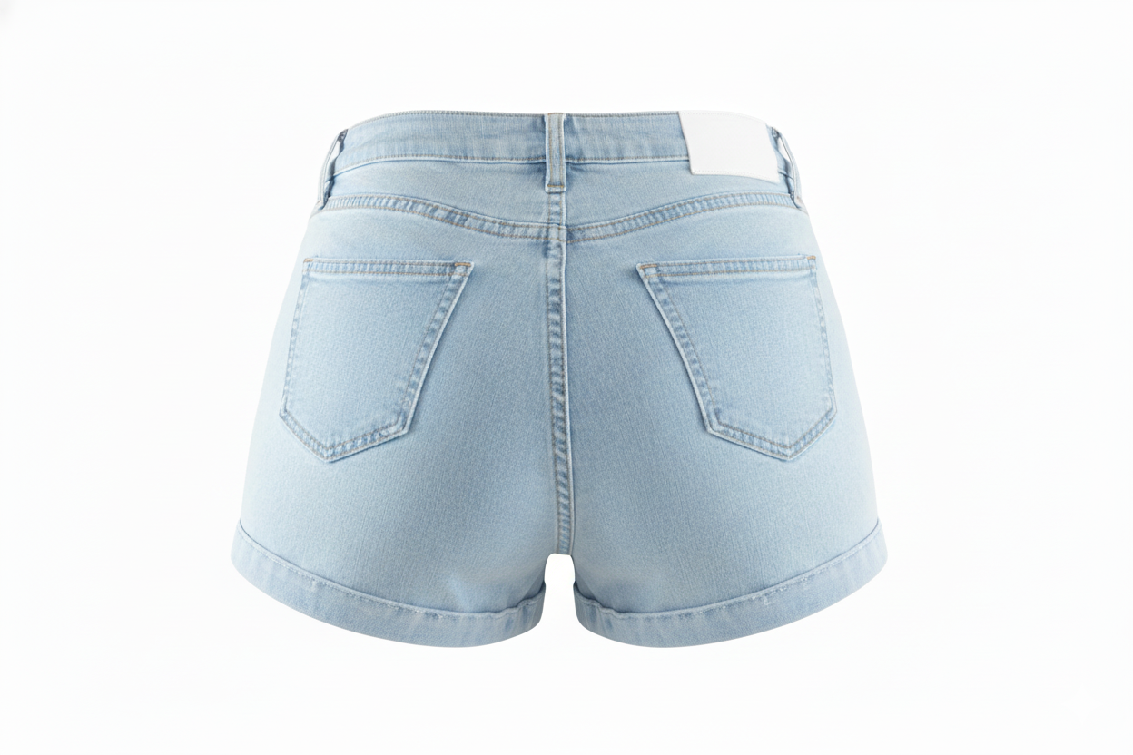 Short corto de mezclilla con estilo desgastado que alarga tus piernas con actitud libre