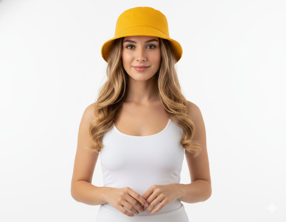 Sombrero bucket que ilumina tu look con frescura y actitud