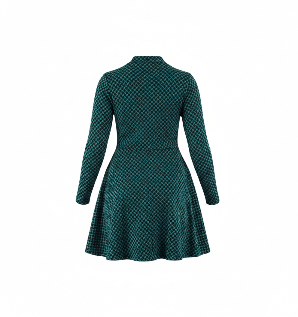 Vestido corte imperio con movimiento que alarga tu figura