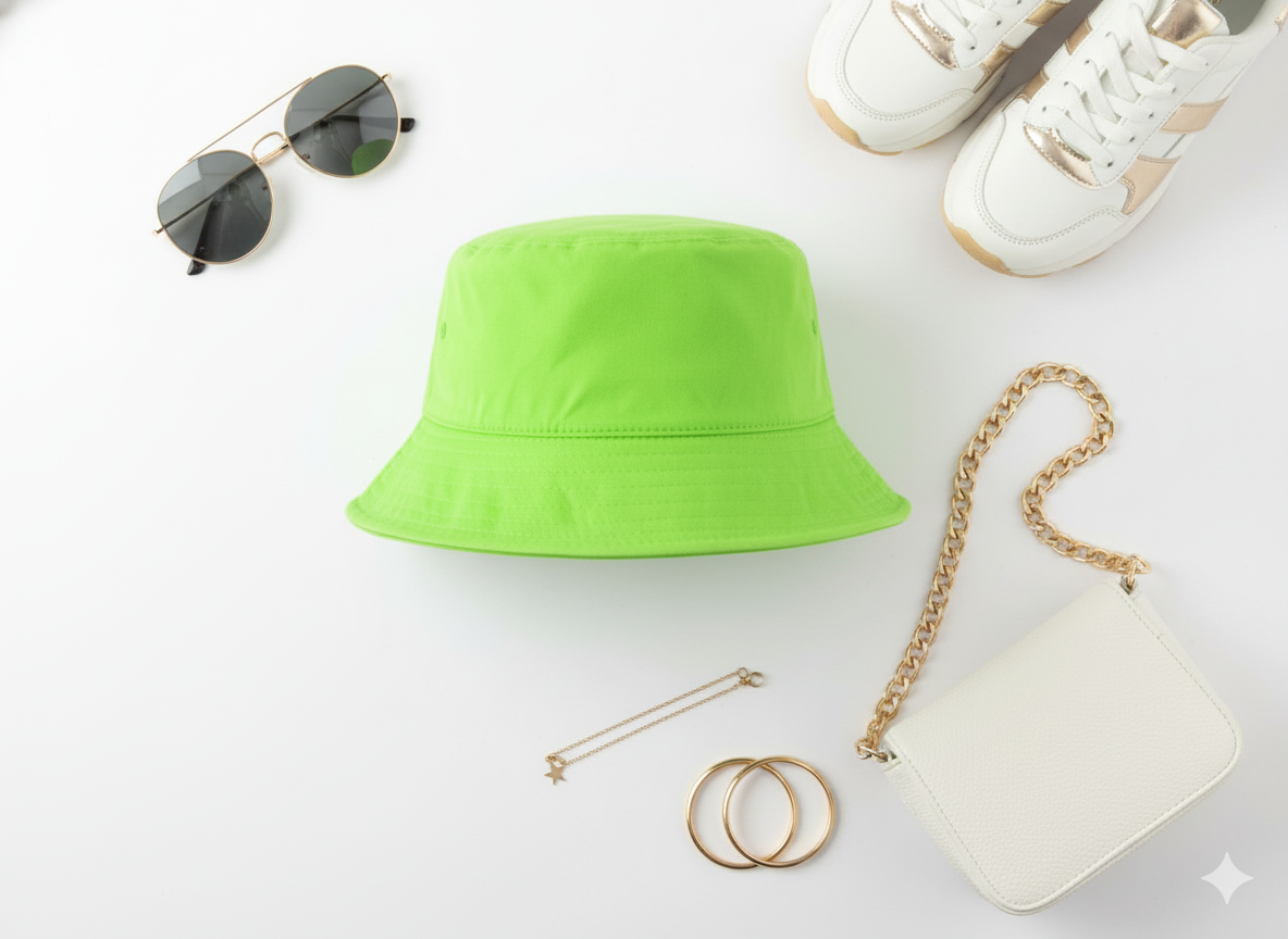 Sombrero bucket que ilumina tu look con frescura y actitud