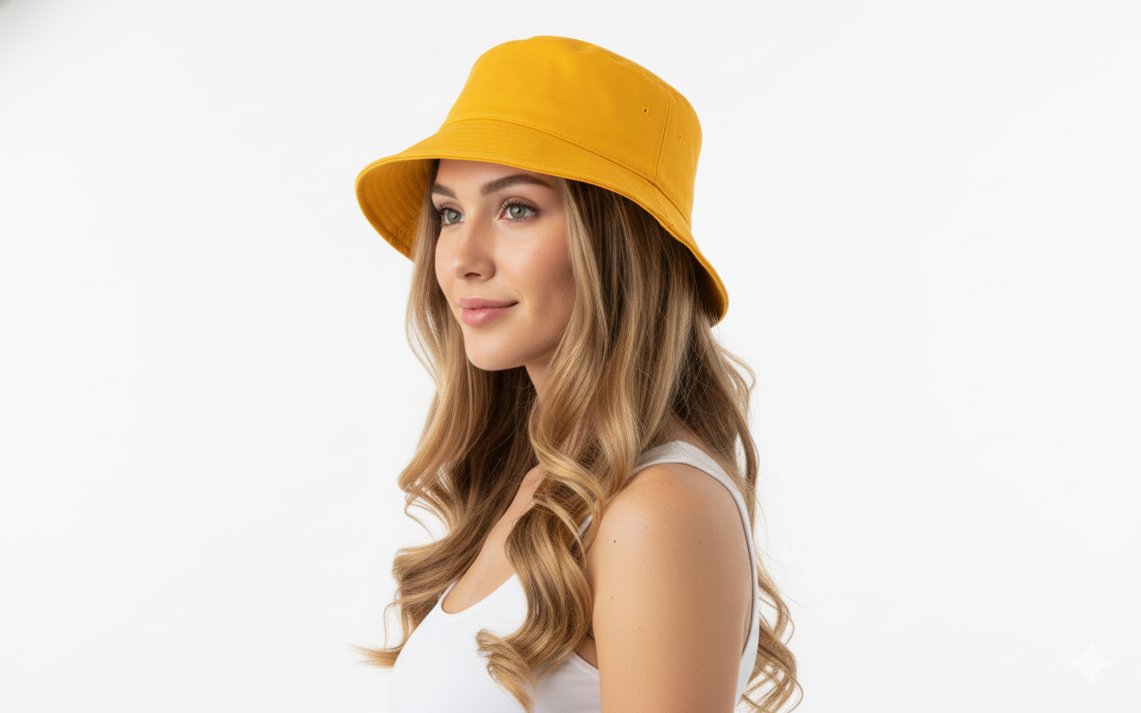 Sombrero bucket que ilumina tu look con frescura y actitud