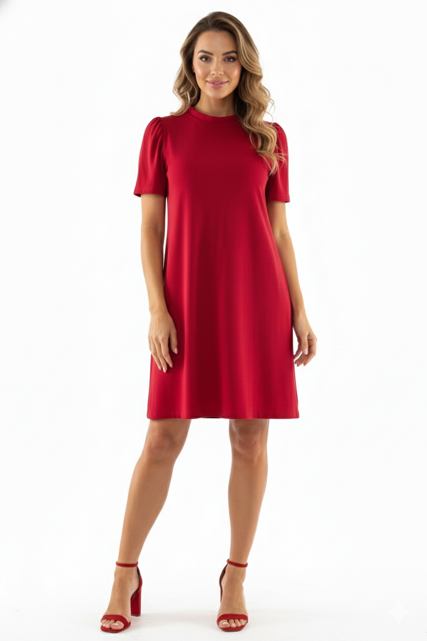 Vestido corte imperio que suaviza tu silueta con delicadeza casual