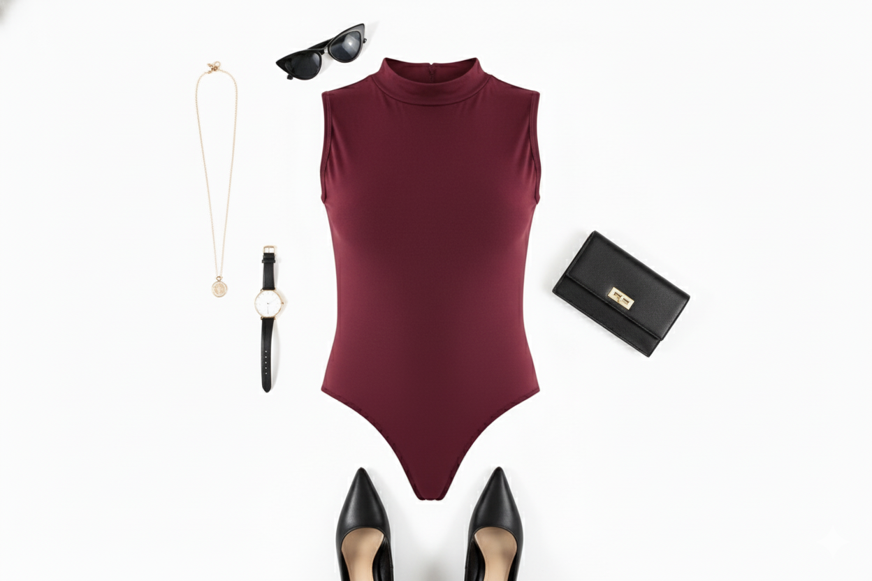 Pantyblusa sin mangas de caída limpia que resalta tu figura con elegancia natural