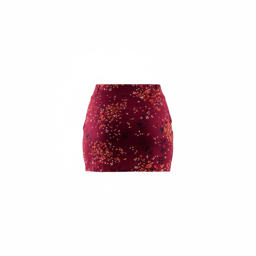 Minifalda estampada que realza tu figura con un toque atrevido terminado en lentejuela