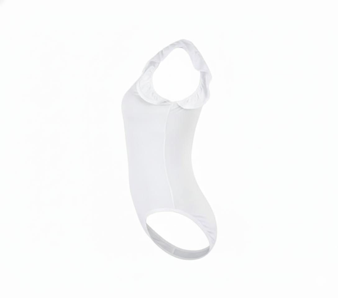 Pantyblusa estampada con olanes que resalta tu encanto femenino