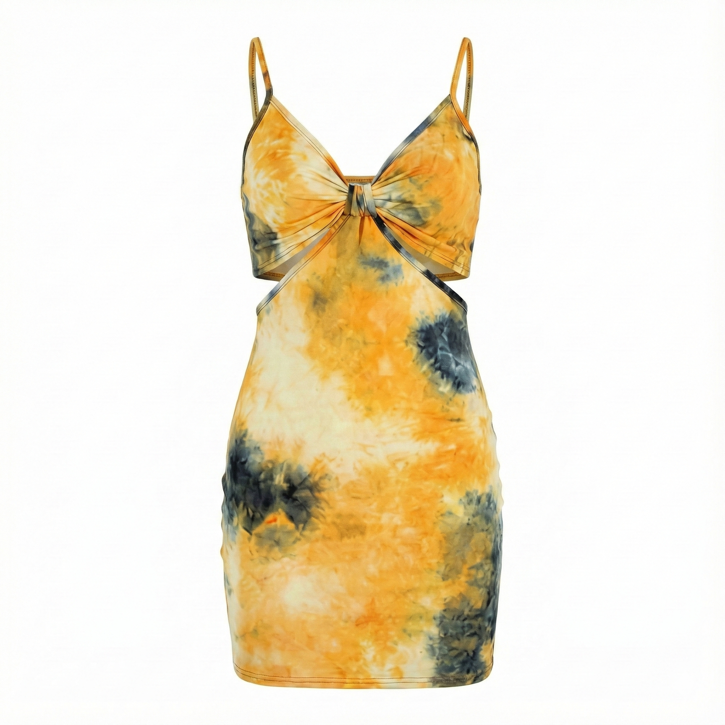 Minivestido de tirantes que realza tu figura con un toque vibrante y sensual