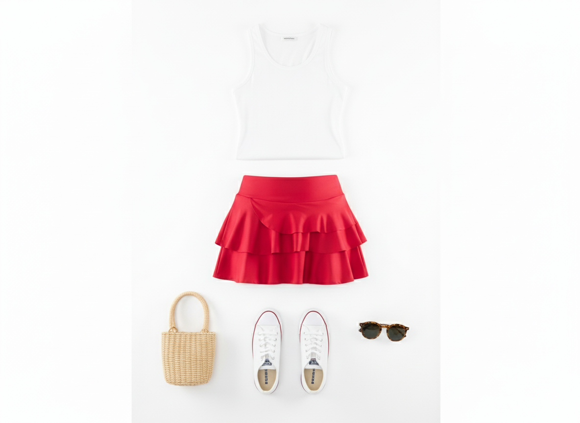 Minifalda con vuelo que aporta movimiento y coquetería a tu silueta