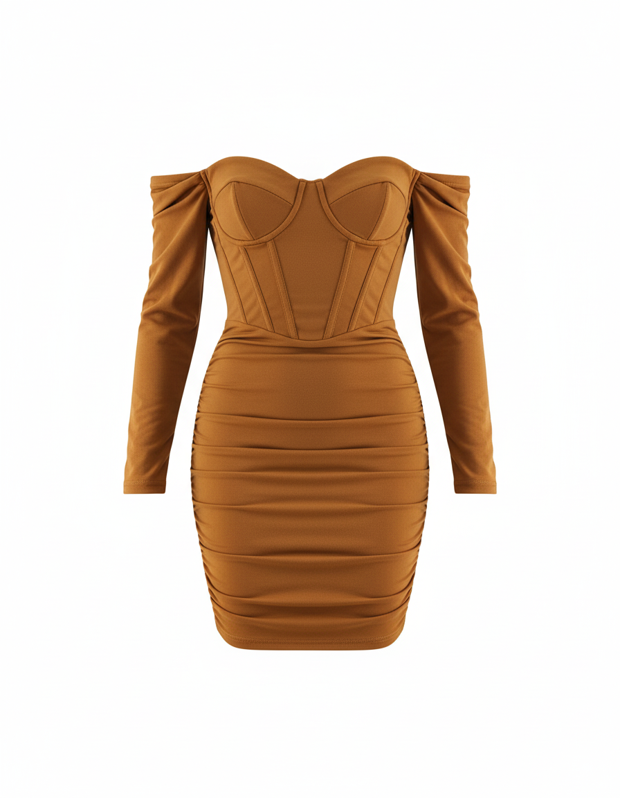 Vestido tipo corset con escote corazón que acentúa tu figura con sensualidad