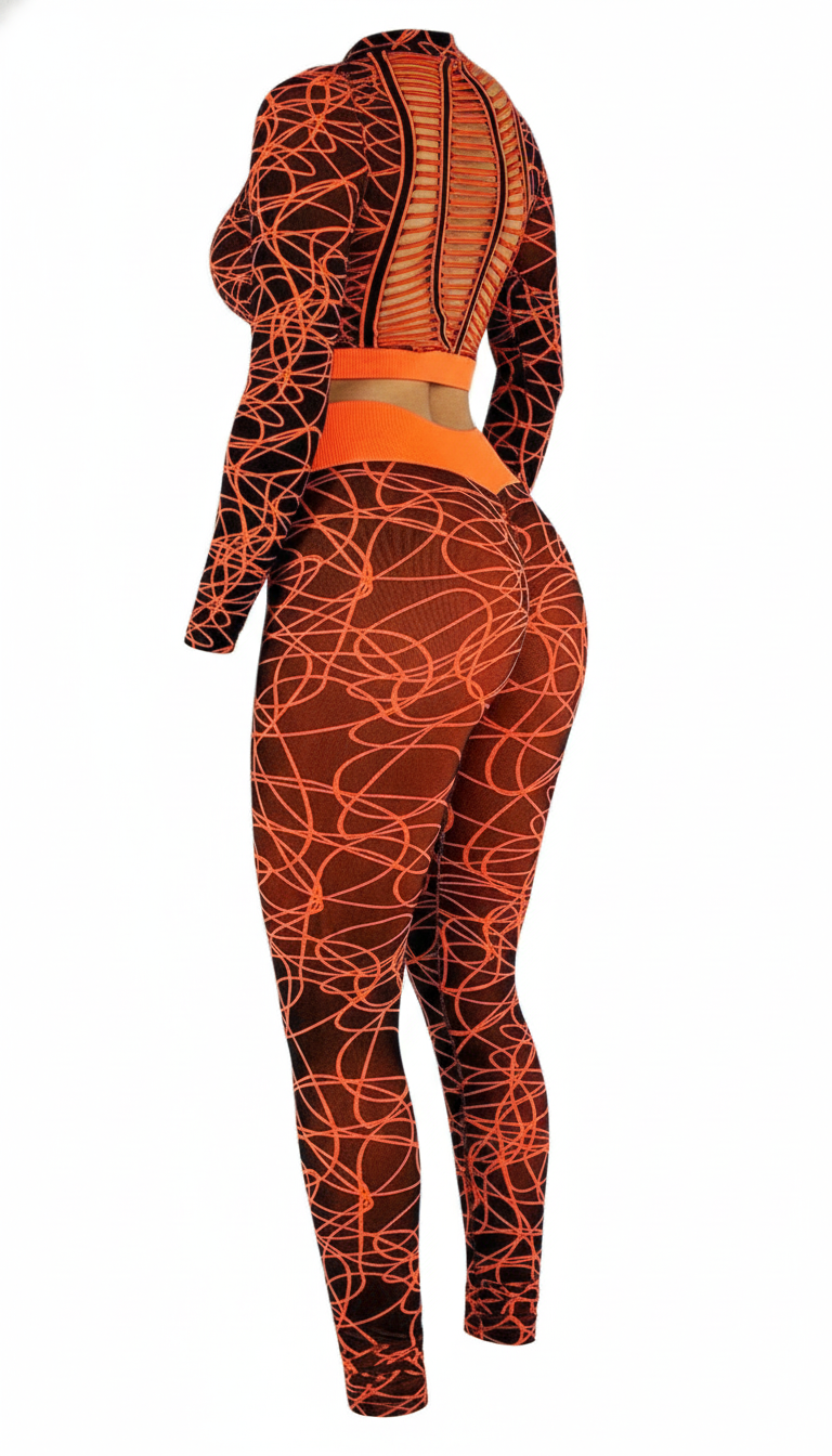 Conjunto deportivo largo con control que realza y estiliza tu silueta