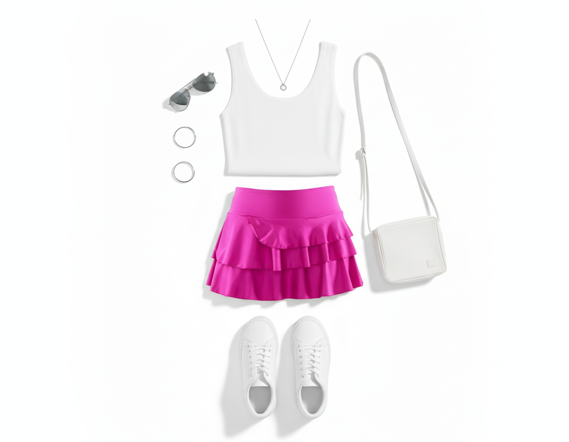 Minifalda con vuelo que aporta movimiento y coquetería a tu silueta