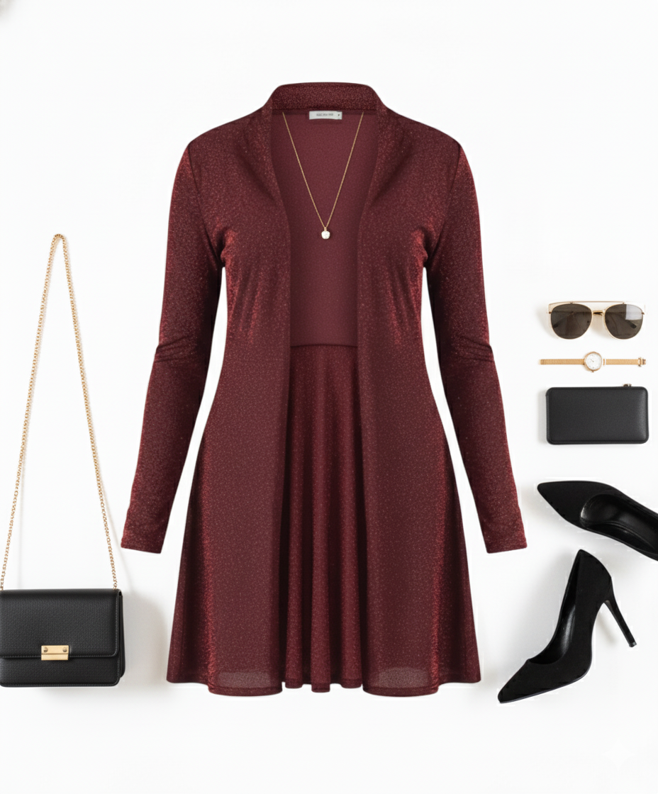 Ensamble clásico con caída favorecedora que estiliza tu figura