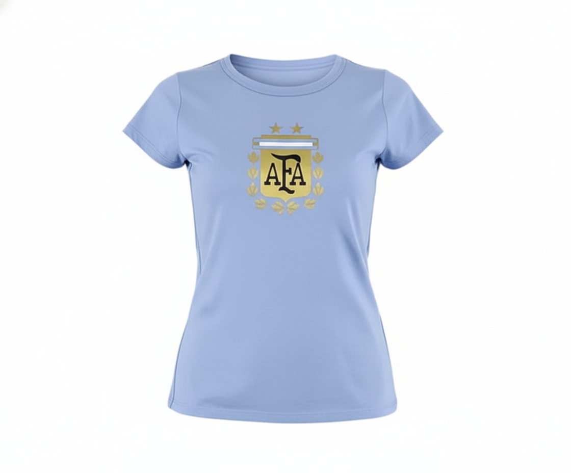 Blusa manga corta con energía deportiva femenina
