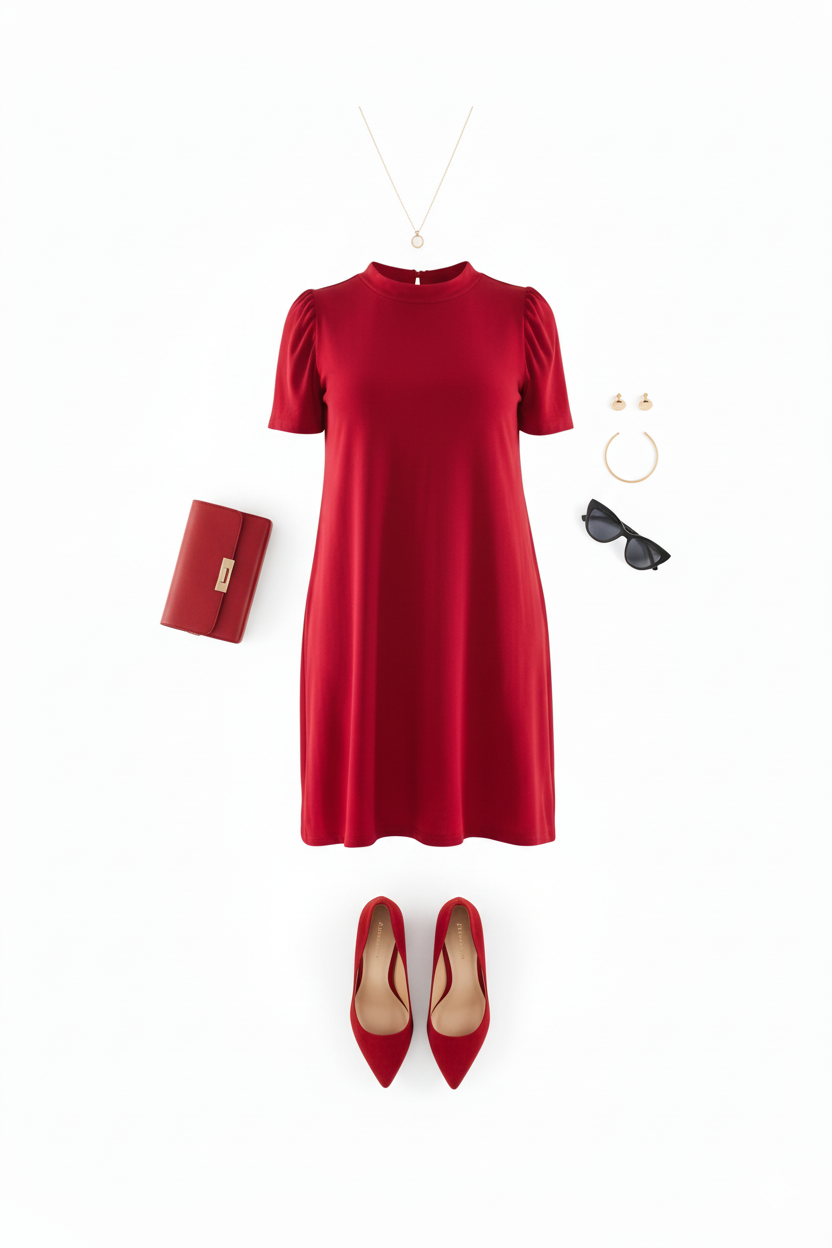 Vestido corte imperio que suaviza tu silueta con delicadeza casual