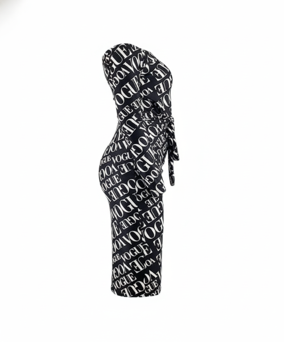 Vestido largo tipo lápiz con caída que realza tu silueta