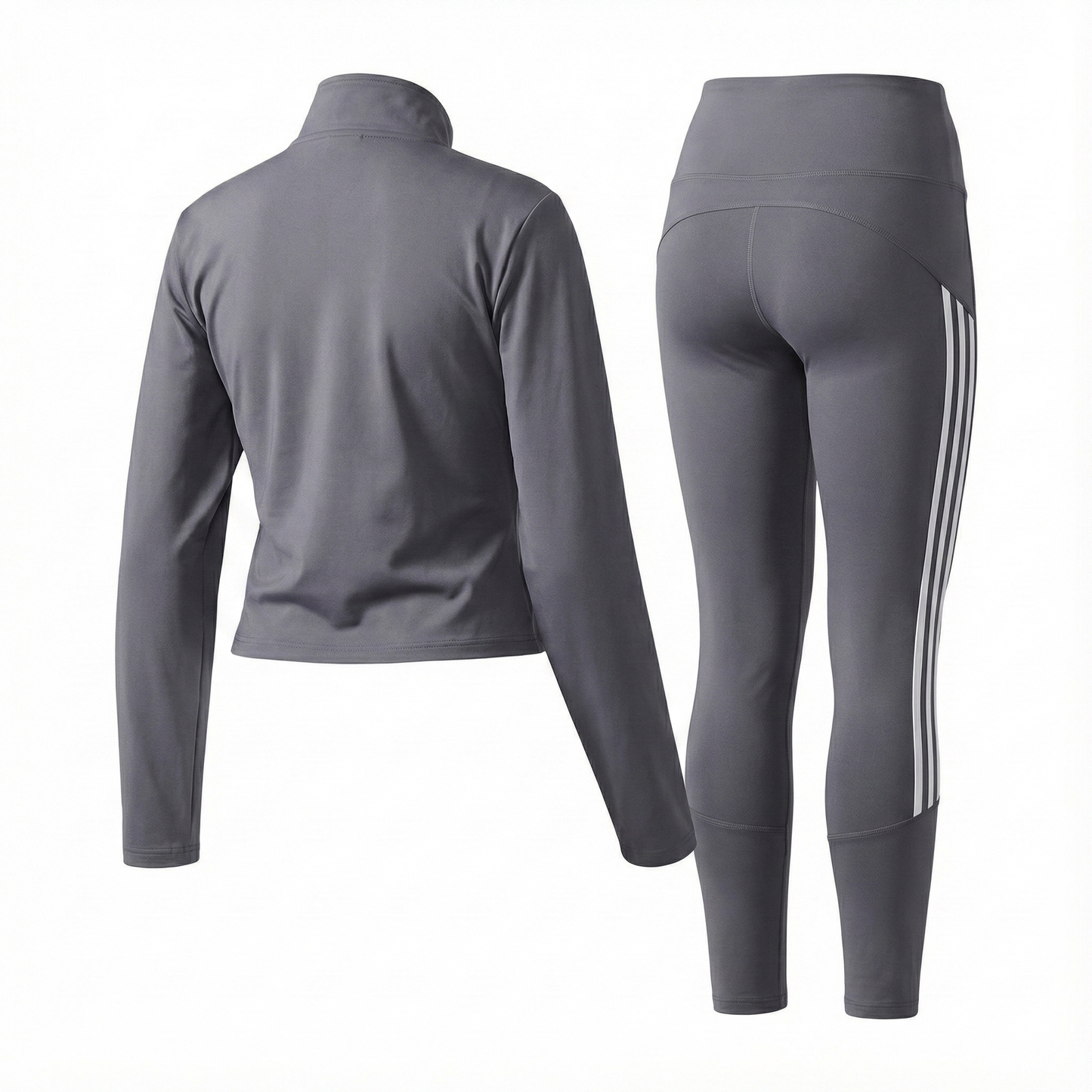 Conjunto deportivo rayado que moldea tu figura con energía y precisión