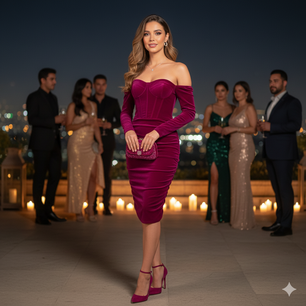 Vestido corte Chanel que moldea tu silueta con elegancia atrevida