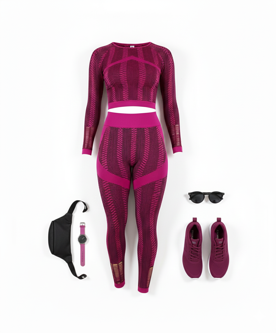Conjunto deportivo largo con diseño que moldea y potencia tu figura