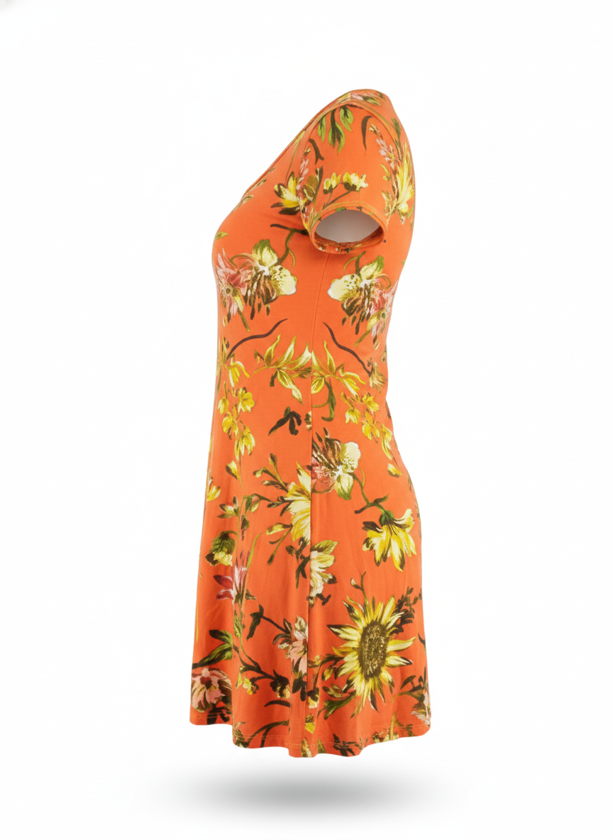 Vestido corte imperio con caída ligera que afina tu silueta